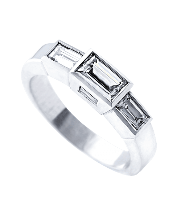 Baguette Three stone Ring