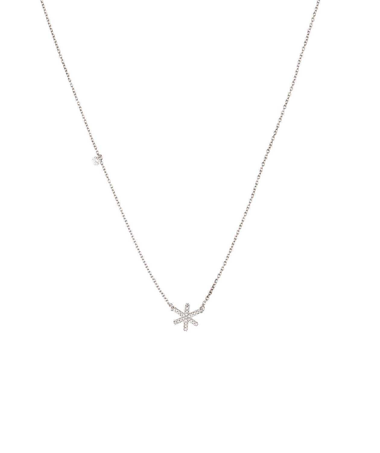 14 Karat White Gold Diamond Snowflake Pendant | Bluestone Jewelry | Tahoe  City, CA
