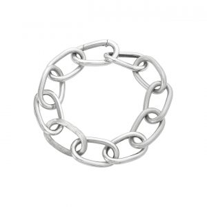 Large Link Silver Bracelet