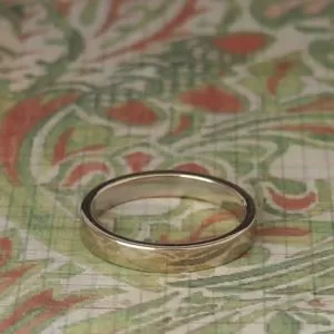 Irene - 9WG 3.3mm Wide Flat Square Profile Band Size P