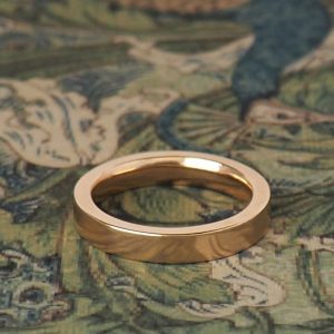 Sharon - 9RG 3.5mm Wide Flat Profile Band with Comfort Curve Size M