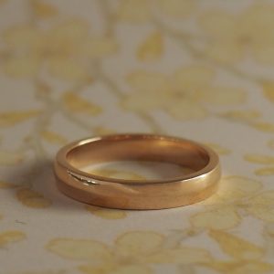 Faye - 9RG 3.4mm Wide Round Profile Band Size O 1/2