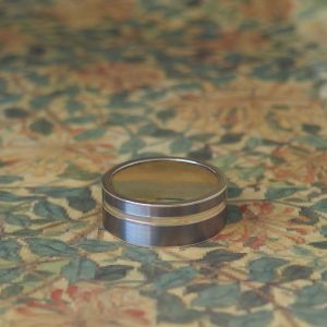 Marine - 9ct WG & Zirconium Two Tone Overlay with Groove 9x1.8mm Size X *