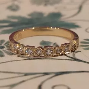 Cubist, Diamond Milgrain Band